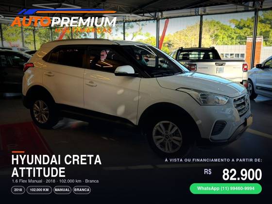 HYUNDAI CRETA 1.6 16V FLEX ATTITUDE MANUAL HYUNDAI CRETA 1.6 16V FLEX ATTITUDE MANUAL